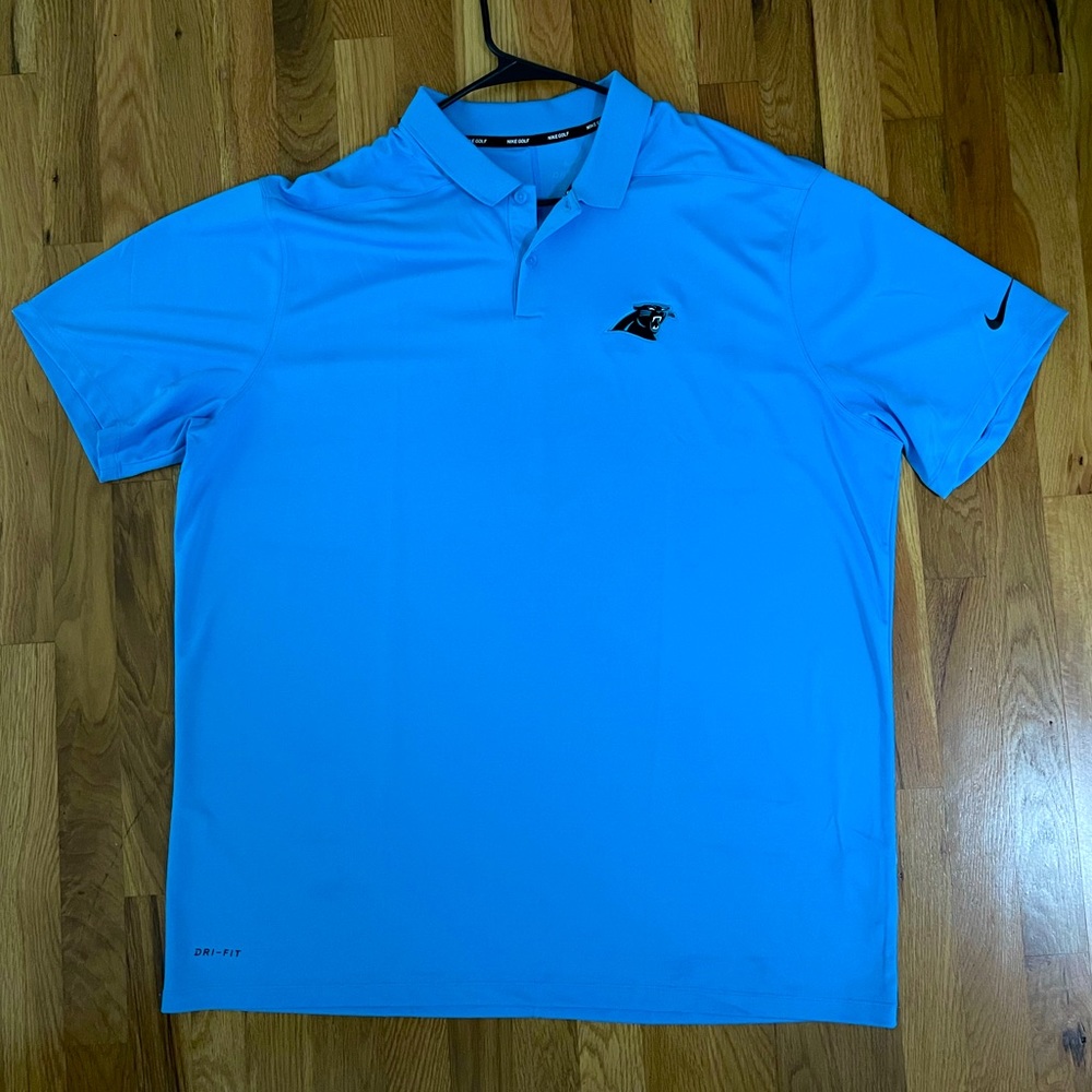 Nike golf Carolina Panthers polo shirt 2XL